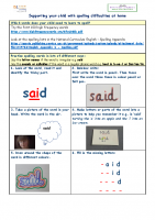Supporting your child with spelling difficulties at home