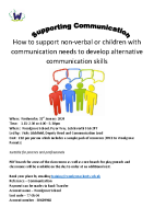 Supporting Communication flyer