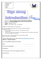 Signing Introduction Workshop 23rd Oct 2024