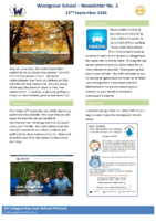Newsletter 22 Sept 2026