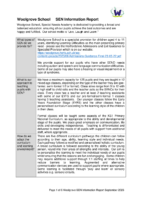Woolgrove School SEN Information Report Sept 2026